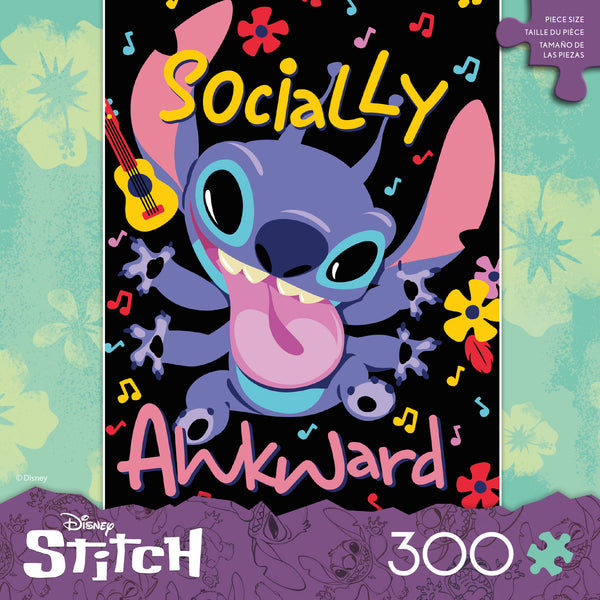 Stitch Socially Awkward- 300 Piece Puzzle