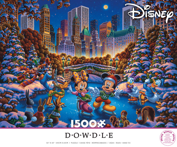 Disney Dowdle - Mickey and His Friends Skating in Central Park - 1500 Piece Puzzle