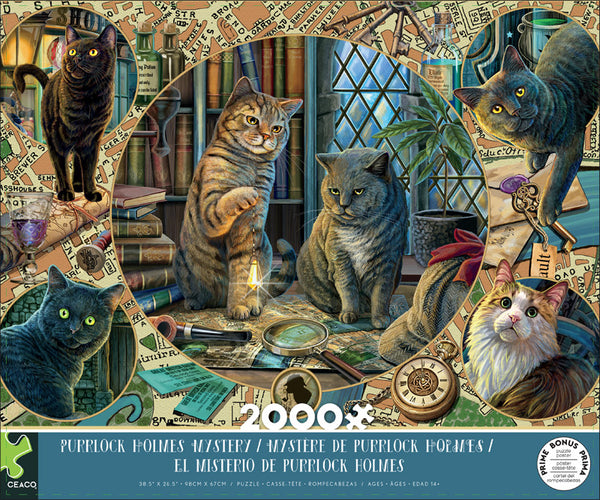Purrlock Holmes - 2000 Piece Puzzle