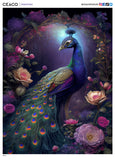 Peacock Glow - 750 Piece Glow-in-the-Dark Puzzle