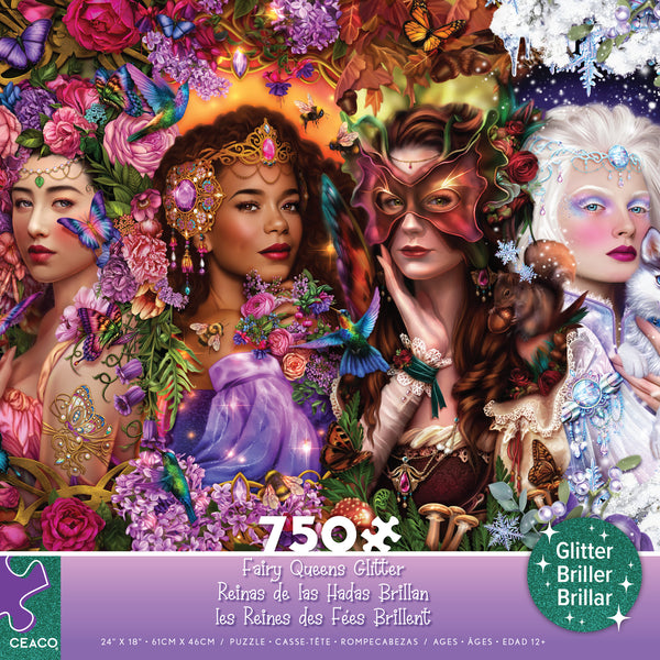Fairy Queens - 750 Piece Glitter Puzzle