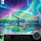 Northern Lights Gathering Glory - 750 Piece Glow-in-the-Dark Puzzle