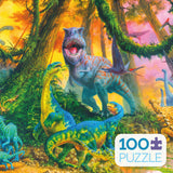 Kids 100 Piece Puzzle - Dinosaur Jungle - 100 Piece Puzzle