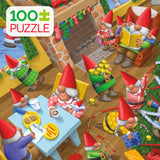 Holiday 100 Piece - Christmas Time Gnomes - 100 piece puzzle