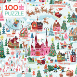 Holiday 100 Piece - Santa's City Map - 100 piece puzzle