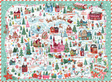 Holiday 100 Piece - Santa's City Map - 100 piece puzzle