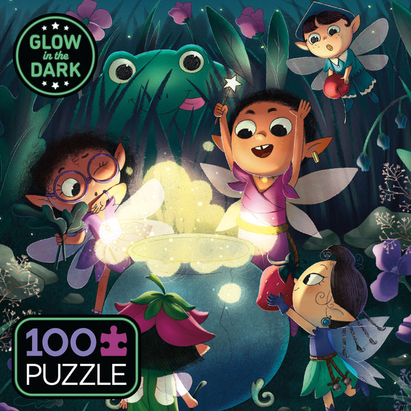 Glow-in-the-Dark - Fireside Fairies- 100 Piece Puzzle