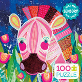 Kid's Sensory- Colorful Zebra- 100 Piece Puzzle