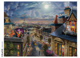 Thomas Kinkade Disney - The Aristocats - Love Under the Moon - 300 Piece Puzzle