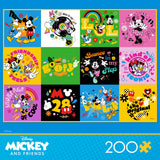 Disney - Mickey's Positive Pop Collage - 200 Piece Puzzle
