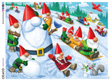 Gnome Sweet Gnome - Gnomes Go Sledding - 300 Piece Puzzle