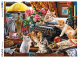 Paws Gone Wild - The Writer's Cats - 500 Piece Puzzle