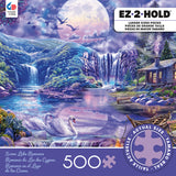 EZ 2 Hold - Swan Lake Romance- 500 Oversized Piece Puzzle