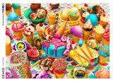 EZ 2 Hold - Cupcakes and Ice Cream- 500 Oversized Piece Puzzle