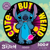 Stitch - Cute but Weird - Disney Round - 500 Piece Puzzle