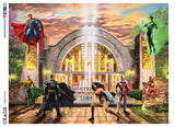 500 Piece Puzzle Thomas Kinkaid DC Comics- Hall of Justice