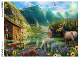 500 Piece Puzzle - Paradise in the Mountains