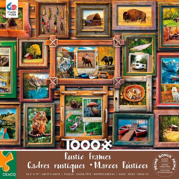 Rustic Lodge - Rustic Frames - 1000 Piece Puzzle