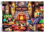 Rustic Lodge - Cozy Country Lodge - 1000 Piece Puzzle