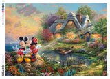 Thomas Kinkade Disney - Mickey and Minnie Sweetheart Cove - 1000 Piece Puzzle