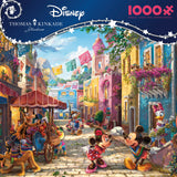 Thomas Kinkade Disney - Mickey and Minnie in Mexico - 1000 Piece Puzzle