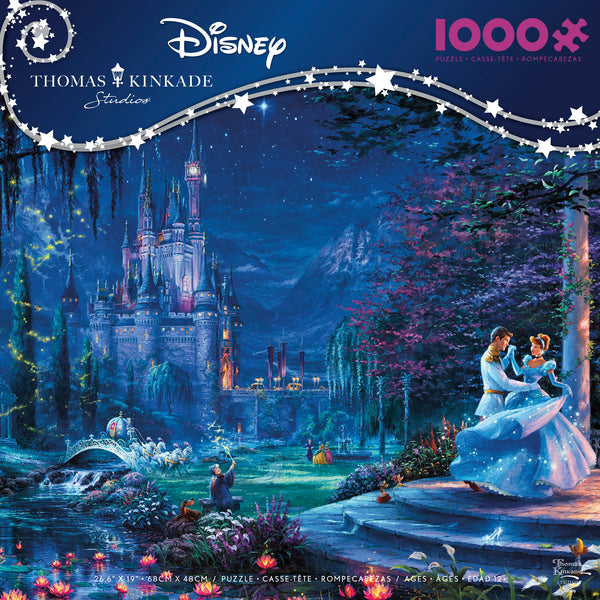 Thomas Kinkade Disney - Cinderella Dancing in the Starlight- 1000 Piece Puzzle