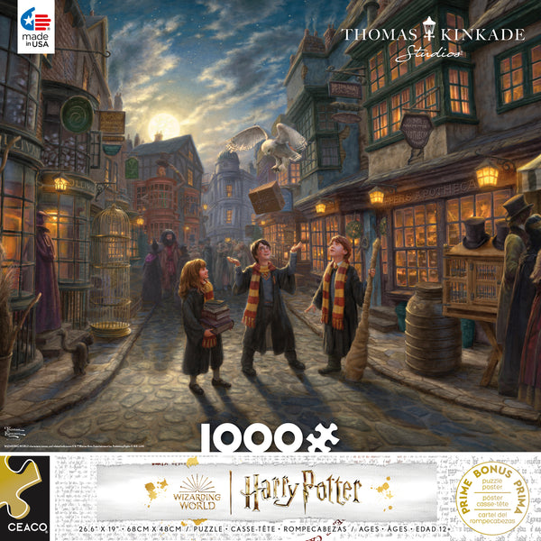 Thomas Kinkade Harry Potter - Diagon Alley- 1000 Piece Puzzle