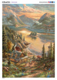 Thomas Kinkade - Lakeside Splendor - 1000 Piece Puzzle