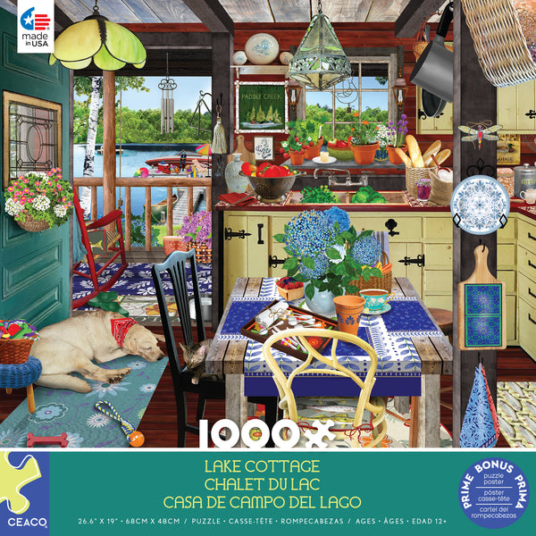 Lake Cottage - 1000 Piece Puzzle