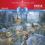 Thomas Kinkade Holiday - Santa's Silent Night - 1000 Piece Puzzle