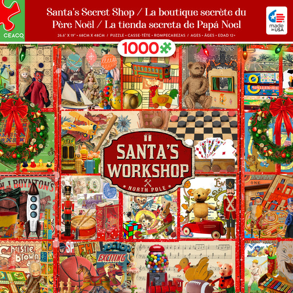 Classic Christmas - Santa's Secret Shop - 1000 Piece Puzzle